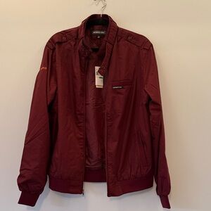 Members Only Men's Burgundy Jacket